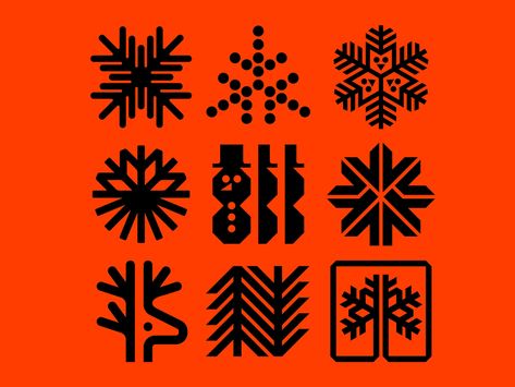 Winter Symbols, Donut Shops, Non Human, Logo Sketches, Icon Sets, Graphic Design Elements, Work With Me, Symbol Design, Retro Futuristic