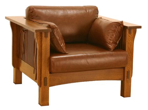 American Mission Spindle Sofa Chair Mission Chair, Spanish Mission, Morris Chair, Casual Chairs, Stickley Furniture, Mission Style Furniture, Chair Drawing, Wood Furniture Plans, Craftsman Design