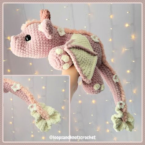 Willow the Wood Dragon Crochet Pattern - Extra Large and Snuggly Dragon Pattern! - Loops and Knots Crochet's Ko-fi Shop - Ko-fi ❤️ Where creators get support from fans through donations, memberships, shop sales and more! The original 'Buy Me a Coffee' Page. Crochet Dragon Pillow Pattern Free, Crochet Mythical Creatures, Free Dragon Crochet Pattern, Crochet Dragon Pattern Free, Dragon Crochet Pattern Free, Dragon Amigurumi Free Pattern, Dragon Plush Pattern, Advanced Crafts, Crochet Dinosaurs