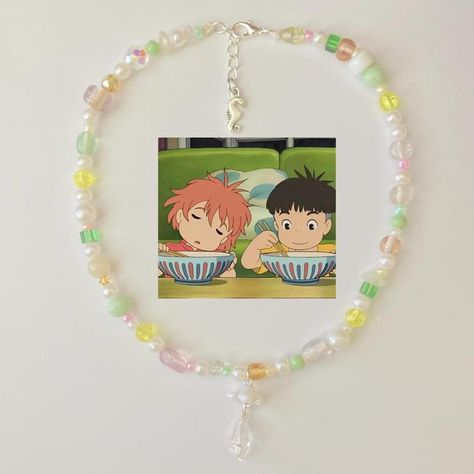 Bundle for @grace345h :) *please do not purchase... - Depop Studio Ghibli Inspired, Jellyfish Necklace, Handmade Jewlery, Anime Jewelry, Beaded Jewlery, Y2k Fairy, Bead Charms Diy, Handmade Jewelry Tutorials, Inspired Necklace