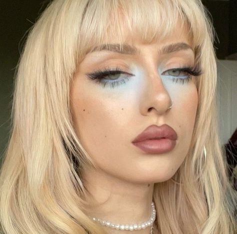 (1) ২ on X: "blue undereye makeup look🎐🫧🦋 https://t.co/VcWcl2canR" / X Blue Undereye Makeup, Blue Undereye, Eve Frsr, White Eye Makeup, Under Eye Makeup, White Eyeshadow, White Makeup, Ethereal Makeup, Dope Makeup