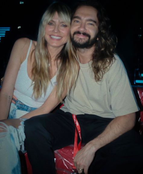 Tom Kaulitz And Heidi Klum, Bill Kaulitz, Tom Kaulitz, Tokio Hotel, Heidi Klum, Best Couple, Kurt Cobain, Print Pictures, Pretty People