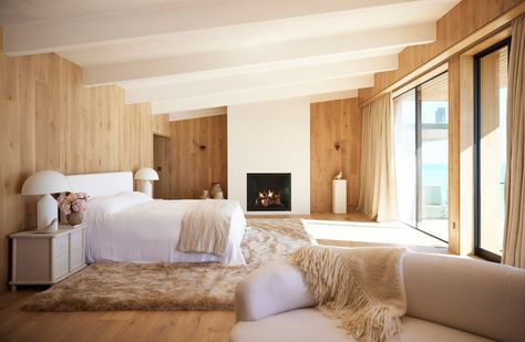 Carbon Beach - Saffron Case Homes Coastal Bedroom Interior, Malibu Bedroom, Coastal Interiors Design, Coastal Bedroom, Bar Seating, Coastal Interiors, Bedroom Interior Design, Pacific Coast, Interior Design Firms