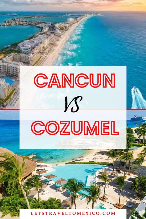 Compare Cancun and Cozumel to find out which destination suits your vacation needs. Get insights on beaches, activities, and local vibes to choose the perfect getaway. Dreams Vista Cancun, Cancun Mexico Aesthetic, Vacation Needs, Vacation In Mexico, Mexico City Travel, Mexican Vacation, Mexico Travel Destinations, Cozumel Mexico, Mexico Vacation