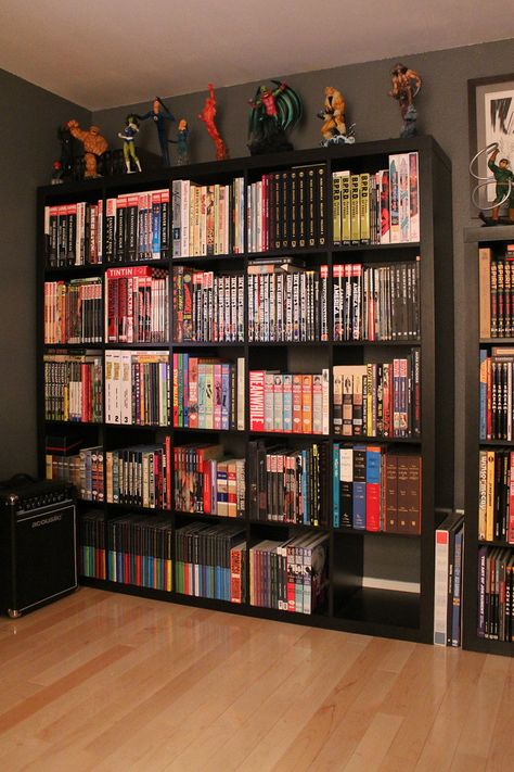 Geek Man Cave, Comic Book Rooms, Comic Book Room, Nerd Home, Comic Room, Geek Room, Nerd Room, Nerd Cave, Man Cave Room