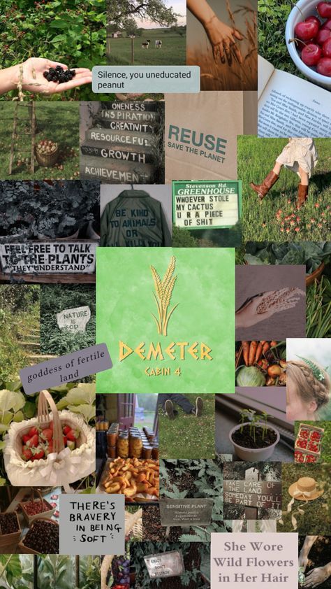 Cabin 4 for @MaggieTheaterKidDemigodTS #demeter #cabin4 #pjoaesthetic #demetercabin Demeter Cabin, Miss Smith, Camp Half Blood Cabins, Percy Jackson Cabins, Cabin Aesthetic, Percy Jackson Funny, Half Blood, Camp Half Blood, Percy Jackson