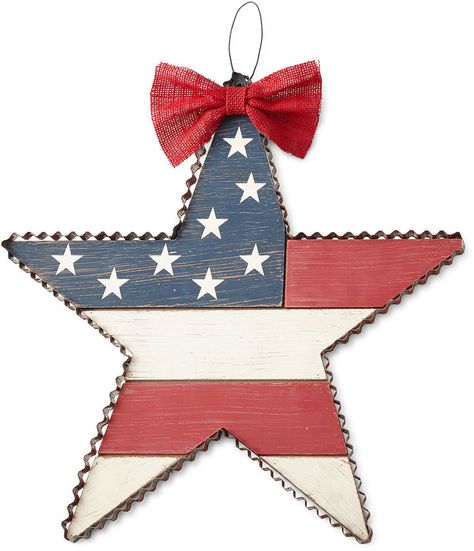 4th of July JCP HOME JcPenney HomeTM Americana Star Wall Hangi… Star Wall Hanging, Stars Wall Decor, Wall Decor Rustic, Star Wall, Gift Love, Underarmor Logo, Memorial Day, 4th Of July, Holiday Gifts