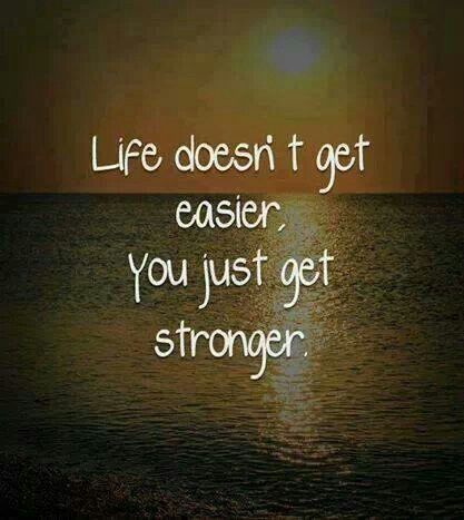 Life doesn't get easier... you just get stronger. Relax Weekend, Quotes Positivity, Success Goals, Get Stronger, Mindset Motivation, Life Quotes Love, Quotable Quotes, Instagram Tips, A Quote