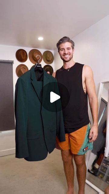 Parker York Smith on Instagram: "Green suit style Suit: @suitshopofficial Pants in look 3: @indochino #suits #suited #wedding #outfits #styletips" Indochino Green Suit, Hunter Green Mens Suit, Dark Green Suit Black Shirt, Hunter Green Suits For Men Wedding, Navy Suit Green Tie, Forest Green Wedding Suit, Dark Green Suit Men, Indochino Suit, Suit Without Tie