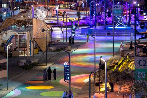 Gallery of Clock of the times - Diriyah Season Festival 2019 / Dasic Fernández - 7 Festival Landscape, Furniture Store Design, 70s Disco Party, Architectural Lighting Design, Street Lighting, Landscape Lights, Facade Lighting, Urban Lighting, Tokyo Dome