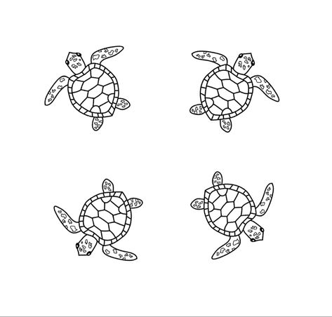 Turtle Family Drawing, Sea Turtle Flash Tattoo, Line Work Turtle Tattoo, Sea Turtle Tattoo Fineline, Minimal Turtle Tattoo, Turtle Flash Tattoo, Fine Line Sea Turtle Tattoo, Small Turtle Tattoos For Women, Laughing Turtle