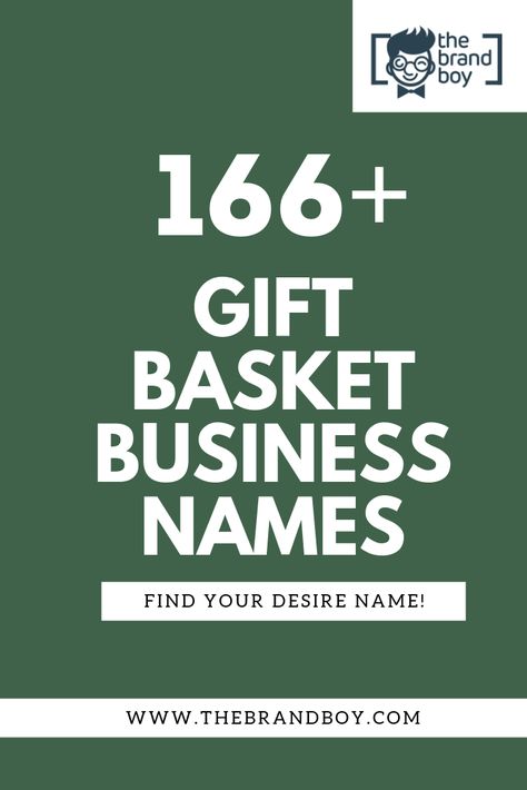 Name For My Online Store, Gift Box Business Name Ideas, Gift Shop Names, Gift Box Business, Names For Companies, Business Gift Baskets, Gift Basket Business, Company Names Ideas, Store Names Ideas