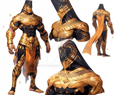 Egyptian Concept Art, Egyptian Character Design, Egyptian Warrior, Egypt Concept Art, Mythology Art, Fantasy Armor, Superhero Design, Fantasy Concept Art, Armor Concept