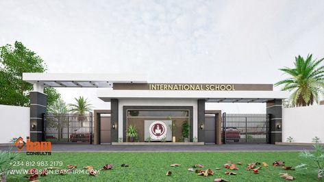 GUARDING THE GATES OF KNOWLEDGE What did/does your Secondary School Main entrance gate look like? Imagine your Children walking through these gates to school or you, driving through these gates for school runs? 😜 #BamConsults #BamDesign #NotYourRegular #ExteriorDesign #PortHarcourt #Schoolgate #architecture School Gate Design Entrance, School Gate Design, Gate Design Entrance, School Gate, Entrance Gate, Main Gate Design, Main Gate, Port Harcourt, International School