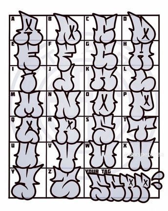 Graphitti Letters Fonts, Graphic Numbers, Tagging Letters, Graffiti Letters Styles, Graffiti Numbers, Graffiti Alphabet Styles, Easy Graffiti, Easy Graffiti Drawings, Tag Alphabet