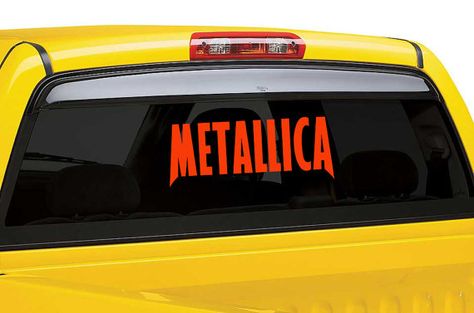 Metallica Vinyl Wall Decal  Metallica Car by TheVinylStickerShop Baseball Decals, Vehicle Decals, Monogram Bow, Unique Decals, Map Decal, Baseball Coach, Coaching Volleyball, Soccer Coaching, Circle Monogram