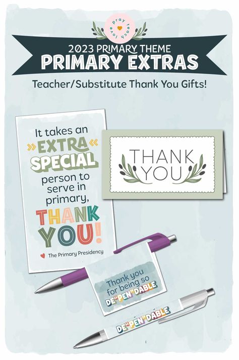 Teacher Appreciation Gifts Primary, Primary Presidency Thank You Gift, Lds Teacher Appreciation Primary, Lds Primary Teacher Thank You, Primary Appreciation Gifts Lds, Primary Thank You Gifts, Lds Primary Teacher Birthday Gifts, Primary Teacher Birthday Gift Ideas, Primary Teacher Appreciation Gifts Lds