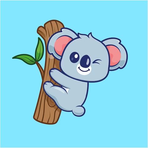 Catalyststuff | Freepik Nature Icon, Tree Cartoon, Cute Koala, Vector Icons Illustration, Animal Nature, Vector Illustrations, Cartoon Illustration, Icon Illustration, Animal Illustration