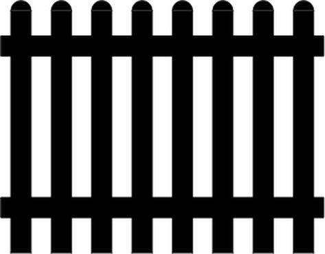 Fence silhouette | Public domain vectors Black And White Fence, Fence Silhouette, White Fence, Free Clipart, Public Domain, Fence, Vector Free, Cricut, Clip Art