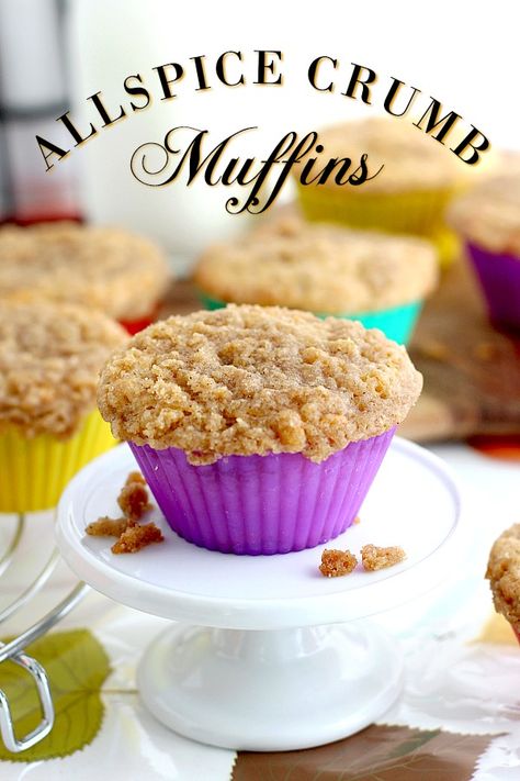 Allspice Crumb Muffins | Grateful Prayer | Thankful Heart Doughnut Muffins, Grateful Prayer, Crumb Muffins, Seed Muffins, Poppy Seed Muffins, Traditional Breakfast, Small Cakes, Thankful Heart, Crumb Topping