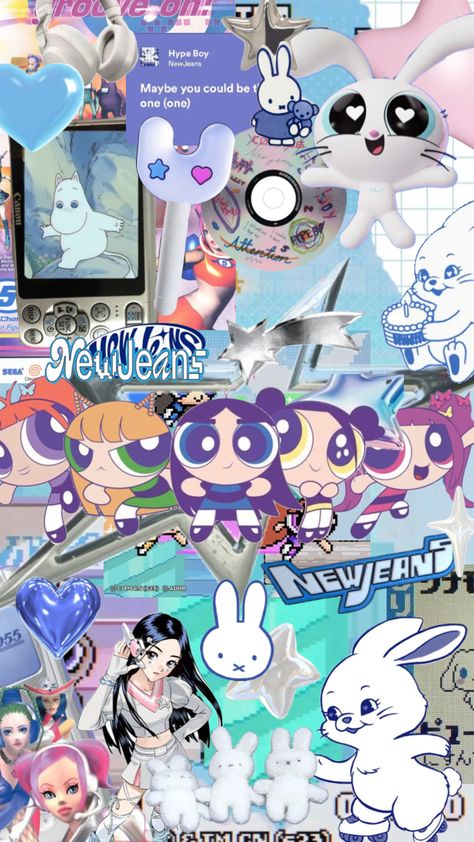 Miffy Lockscreen, Y2k Aesthetic Background, Y2k Wallpaper Aesthetic, Y2k Background Aesthetic, Wallpaper Collage Aesthetic, Y2k Music, Y2k Aesthetic Wallpaper, Kpop Backgrounds, Y2k Background