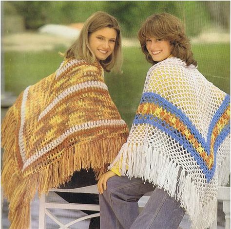 CROCHET SHAWL PATTERNS 2 Crochet Patterns Vintage by Liloumariposa Crochet 60s, Crochet 70s, 60s Sweater, Crochet Wedding Dresses, Crochet Wedding, Crochet Poncho Patterns, Poncho Pattern, Shawl Patterns, Shawl Crochet Pattern