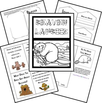 Beaver Unit Study and Lapbook; matches The Burgess Animal Book Pond Animals, Canadian Animals, Unit Studies Homeschool, European Explorers, Wild Kratts, Shape Books, Science Activities For Kids, Animal Book, Science Units