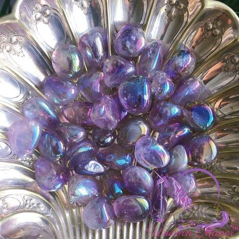 Angel Aura Amethyst, Aqua Aura Crystal, Unicorn Candle, Aura Amethyst, Rainbow Aura, Aqua Aura, Aura Crystals, Angel Aura, Crystal Candles