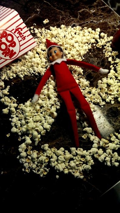 Fun Elf Ideas, Elf On The Shelf Activities, Simple Elf On The Shelf, Popcorn Ideas, Tradition Ideas, Elf Ideas Easy, Popular On Pinterest, Funny Elf On The Shelf, Easy Elf On The Shelf