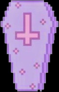 Pixel art icon of a purple coffin Pastel Goth Pixel Art, Goth Pixel Art, Coffin Vampire, 8bit Pixel Art, Png Light, Phone Customization, Kandi Ideas, Cute Goth, Sticker Png