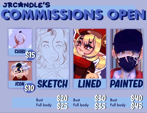 Selling art commissions for a very fair price  including chibi style Commissions Art, Art Commission Tips, Character Commission Sheet, How To Do Commission Art, Art Commissions Template, Art Comissions Template, Commission Sheet Example, Commission Art Sheet, Art Comission Prices