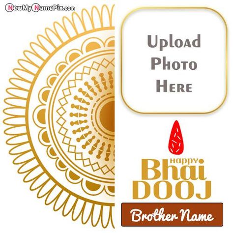 Bhai Dooj Wishes, Name And Photo, Create Frame, Brother Photo, Sister Name, Special Wishing, Online Editing, Customize Creator, Design Template, Easy Creating, Most Popular, Bhai Dooj Quotes In Hindi, Bhai Dooj Quotes, Bhai Dooj Wishes, Happy Bhai Dooj, Blessing Message, Bhai Dooj, Messages Quotes, Cake Name, Unique Quotes