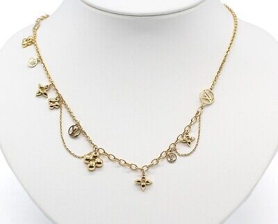 ad eBay - LOUIS VUITTON M64855 OB0291 Collier Blooming Monogram Flower Necklace Auth Used - Buy Now, click the link (eBay) Blooming Monogram, Flower Necklace, Chain Lengths, Click The Link, Buy Now, Fashion Jewelry, Louis Vuitton, Monogram, Chain