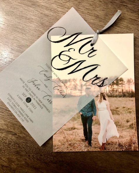 Weddi G Invitations Wedding Ideas, Wedding Invitations With Pictures Simple, Wedding Picture Invitations Ideas, Engagement Photo Wedding Invitations, Home Made Invitations Wedding, Picture Invitations Wedding, Rustic Wedding Invitations With Photo, Rustic Wedding Invitations With Pictures, Photos For Wedding Invitations