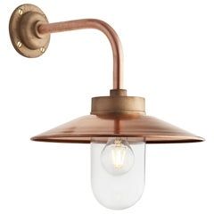 1stDibs: Antiques, Vintage and Mid-Century Modern Furniture, Jewelry, Fashion and Art Copper Exterior Lighting, Rectangular Table Lamp, Barn Lights, Copper Bath, Outdoor Lighting Ideas, Exterior Wall Light, Glass Wall Lights, Copper Glass, Copper Lighting