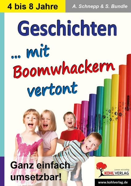 Ganz einfach umsetzbar! Erzählen Sie interessante Geschichten, bei denen die Kinder auch selbst eine aktive 'Rolle' erhalten. Jedem Boomwhacker wird eine bestimmte Person, ein Gegenstand oder ein Hintergrundgeräusch zugeordnet. So wird die Geschichte gemeinsam erlebt! 40 Seiten, FARBDRUCK Boomwhackers, Kindergarten, Back To School, Band, Books