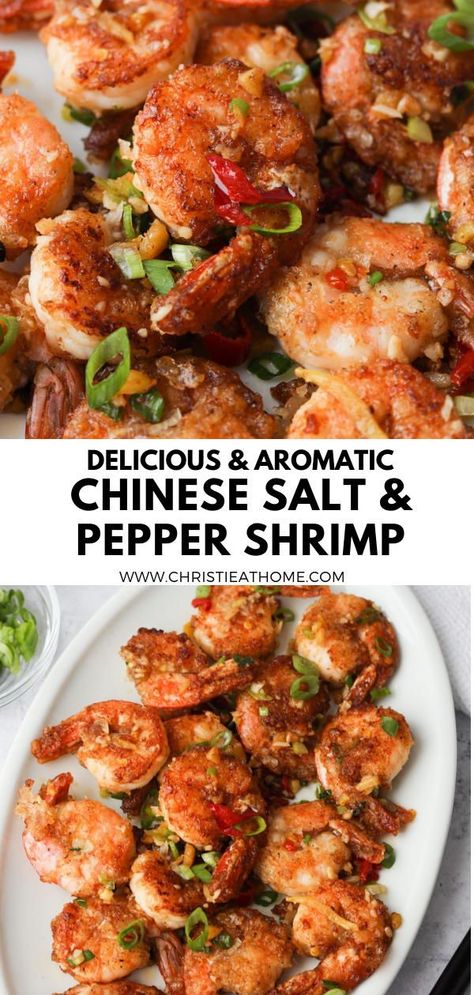 Chinese Salt and Pepper Shrimp. Salty peppery fried shrimp with a spicy kick. Savoury, delicious, easy to make and addictive. A great dish for dinner or lunch. tags: shrimp and bell peppers recipes, asian shrimp recipes, garlic prawns recipe, chili garlic shrimp, salt and pepper shrimp chinese, salt and pepper shrimp recipe, salt and pepper shrimp easy, salt and pepper shrimp fried Pepper Shrimp Chinese, Shrimp Recipes Garlic, Asian Shrimp Recipes, Bell Peppers Recipes, Salt Pepper Shrimp, Garlic Prawns Recipe, Chili Garlic Shrimp, Pepper Shrimp Recipe, Asian Shrimp