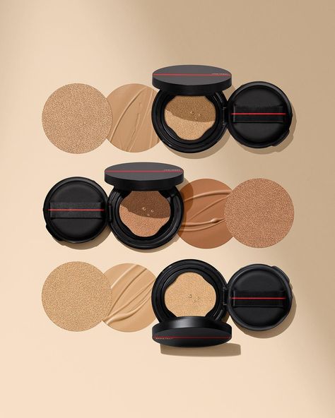 Cushion Product Photography, Powder Product Photography, Cushion Makeup, Shiseido Makeup, Skin Structure, Product Shoot, Compact Powder, Makeup Stuff, Photo Styling