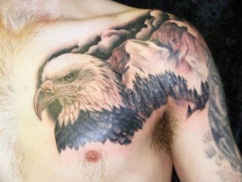 Lifetime Tattoo, Tattoo Ideas Eagle, Bald Eagle Tattoo, Tattoos Eagle, Eagle Tattoo Ideas, Watercolor Owl Tattoos, Bear Tattoo Ideas, Eagle Head Tattoo, Bald Eagle Tattoos