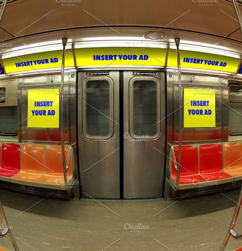 Download NYC MTA Subway Interior Ad Mockup