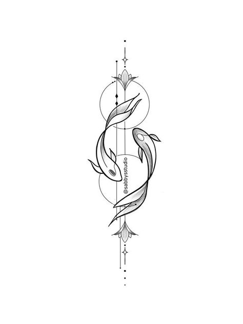 Tattoo Avant Bras, Widder Tattoo, Pisces Tattoo Designs, Tato Paha, Pisces Tattoo, Horoscope Tattoos, Pisces Tattoos, Koi Tattoo, Elbow Tattoos