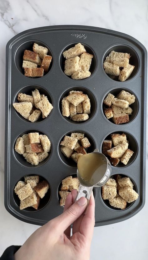 French Toast Cups - Real Little Meals Food To Make With Toddlers, French Toast Cups Muffin Tins, Toddler On The Go Snacks, Healthy Daycare Lunches, Meal Prep For One Year Old, Kid Packed Lunch Ideas, Recipes For Toddlers To Make, Toddler Meals With Veggies, Filling Toddler Snacks