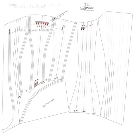 Edwardian Corset Pattern, 1890s Corset, Historical Clothing Patterns, Edwardian Corsets, Historical Gowns, Corset Sewing Pattern, Rococo Fashion, Corset Pattern, Pattern Dress Women