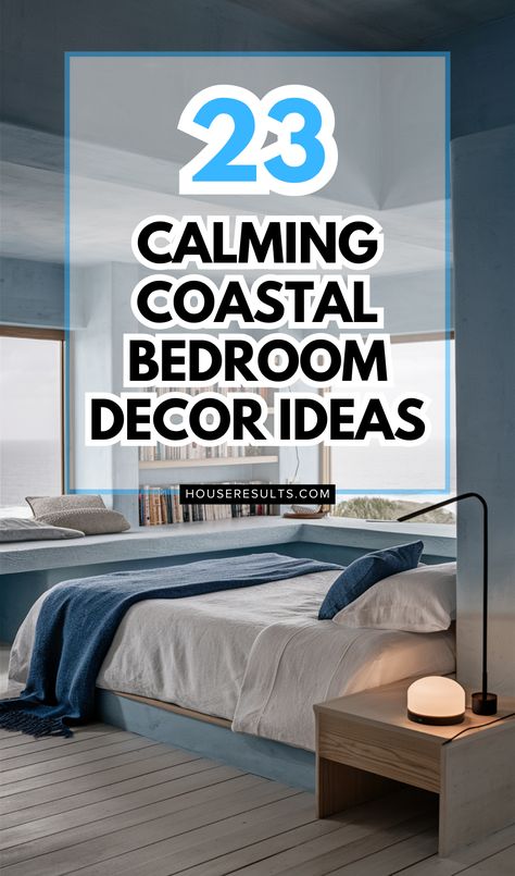 🌴 Want to feel like you're at the beach every day? Check out these Coastal Bedroom Decor Ideas! 🌊 From soft blues and sandy beiges to sea-themed accents, you'll find plenty of inspiration. Use these Coastal Bedroom Decor Ideas to create a relaxing, ocean-inspired space that captures the essence of seaside living. 🐚 Bedroom Inspirations Beach, Modern Coastal Decor Living Room, Beach Bedroom Ideas Coastal Style, Coastal Blue Bedroom, Bedroom Ideas Beach, Bedroom Moody, Coastal Bedroom Decor, Calming Coastal, Rustic Coastal Decor