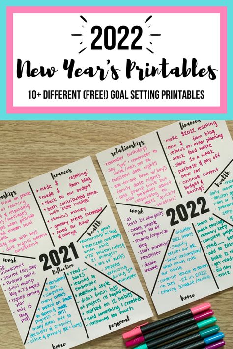 New Years Resolution Kids, Gyst Binder, New Years Resolutions Template, New Year's Goals, Teen Projects, New Years Resolution List, New Year Printables, Resolution List, Goal Setting Printable