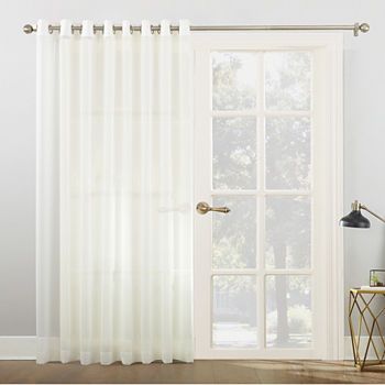 Door Curtains & Panels | Patio Curtains | JCPenney Sliding Door Patio, Patio Door Curtain, Single Patio Door, Sliding Door Window Treatments, Sliding Door Curtains, Door Window Treatments, Patio Door Curtains, Patio Curtains, Voile Curtains