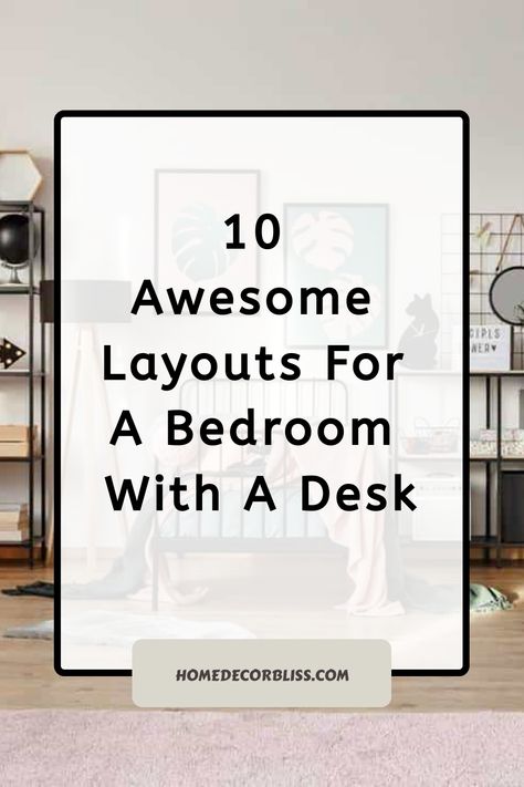 A bedroom is a place designed for comfort and relaxation. However, it’s becoming increasingly popular to position a desk in this room as well. Having a desk in the bedroom makes it easy to have both a workspace and a place for comfort in one room. There’s no doubt that desks can positively contribute to […] Bedroom With A Desk, Desk In The Bedroom, Desk Nook, Desk Layout, Wallpaper Walls Decor, Bedroom Desk, Living Room Windows, In The Bedroom, No Doubt