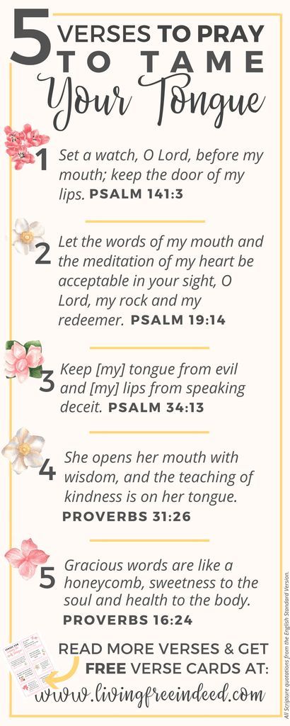 7 Verses to Pray to Start Taming Your Tongue - Free Indeed | Verses To Pray, Woord Van God, Free Indeed, Ayat Alkitab, Prayer Verses, Prayer Scriptures, Faith Prayer, Prayer Warrior, Inspirational Prayers