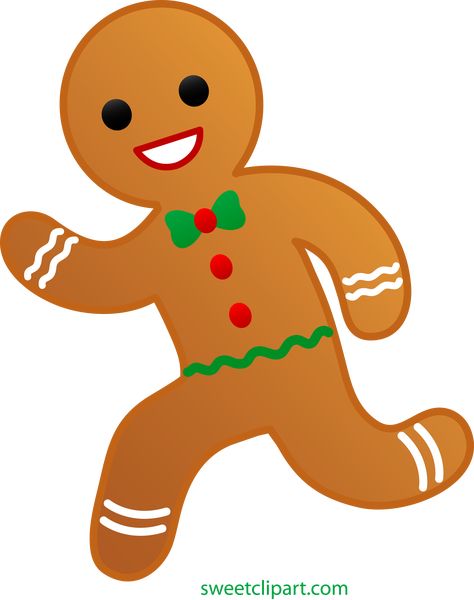 Gingerbread Man Running Clip Art - Sweet Clip Art Gingerbread Man Drawing, Gingerbread Man Template, Running Christmas, Cookie Clipart, Man Clipart, Bread Man, Christmas Gingerbread Cookies, Cute Christmas Nails, Christmas Gingerbread Men