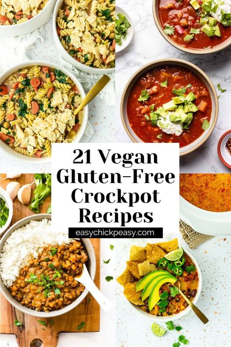 Vegan Crock Pot, Crockpot Vegan, Gluten Free Crock Pot Recipes, Vegetarian Slow Cooker, Vegan Crockpot Recipes, Vegan Slow Cooker Recipes, Vegan Crockpot, Vegan Soul Food, Vegetarian Crockpot Recipes